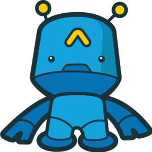 RoboThink Robot Blue Character